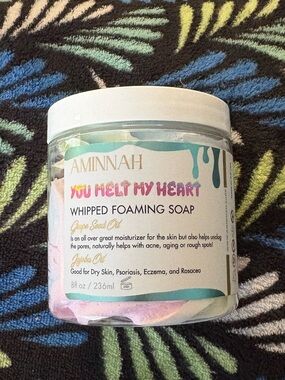 Aminnah AMNH You melt my heart Whipped Foaming Soap also good for shaving cream